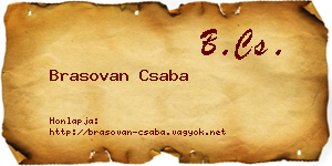 Brasovan Csaba névjegykártya